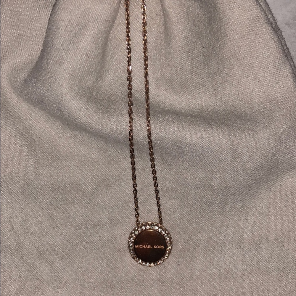 Michael Korda rose gold necklace